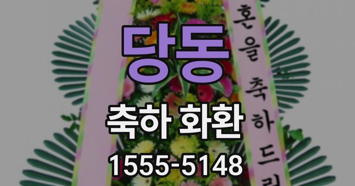 당동 축하 화환