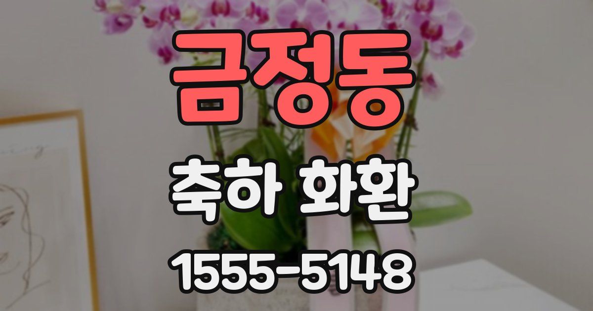 금정동 축하 화환
