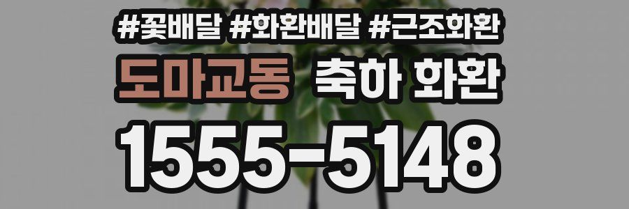 도마교동 축하 화환