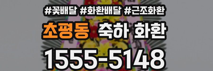 초평동 축하 화환