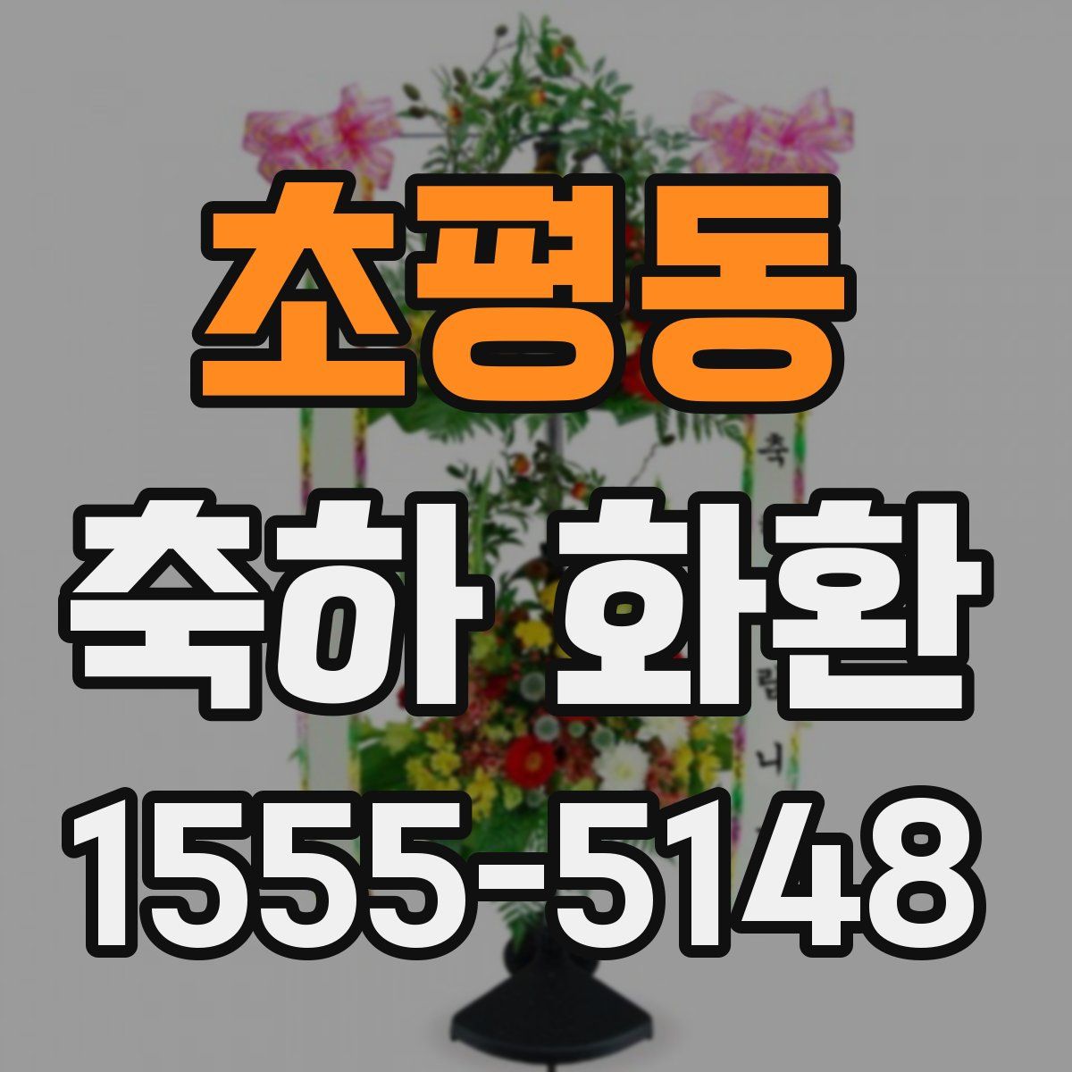 초평동 축하 화환