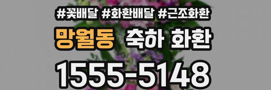 망월동 축하 화환