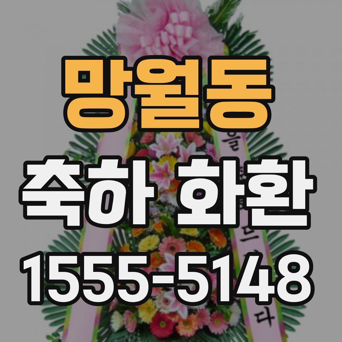 망월동 축하 화환