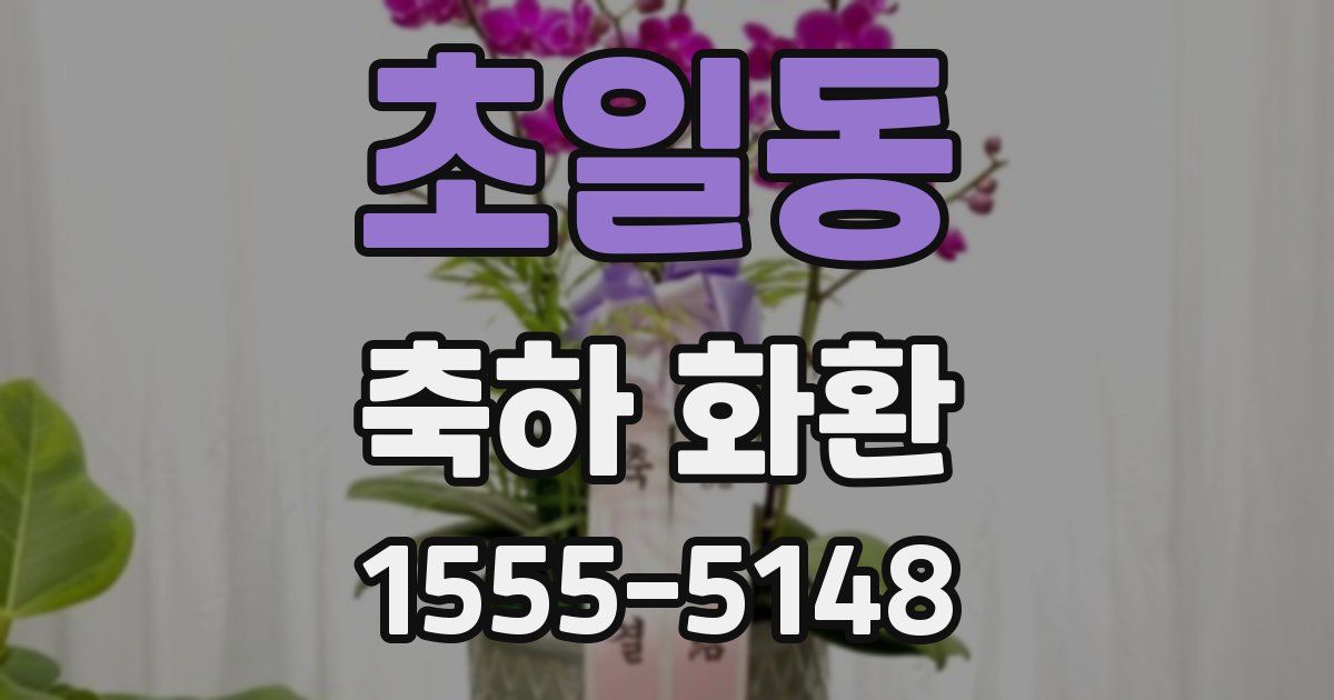 초일동 축하 화환
