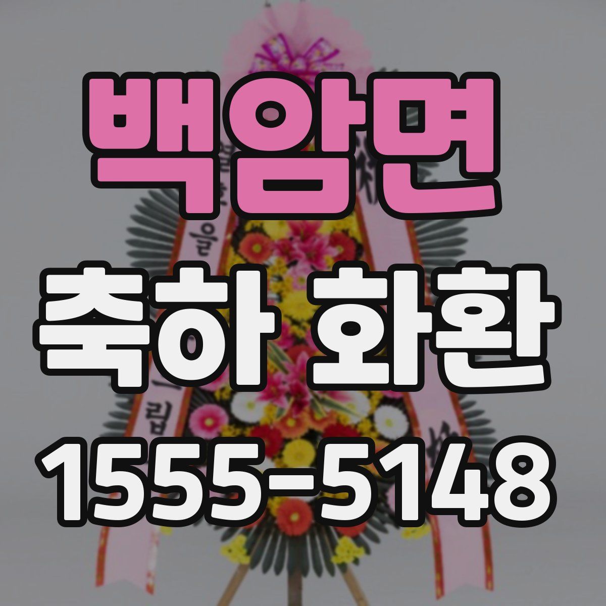 백암면 축하 화환