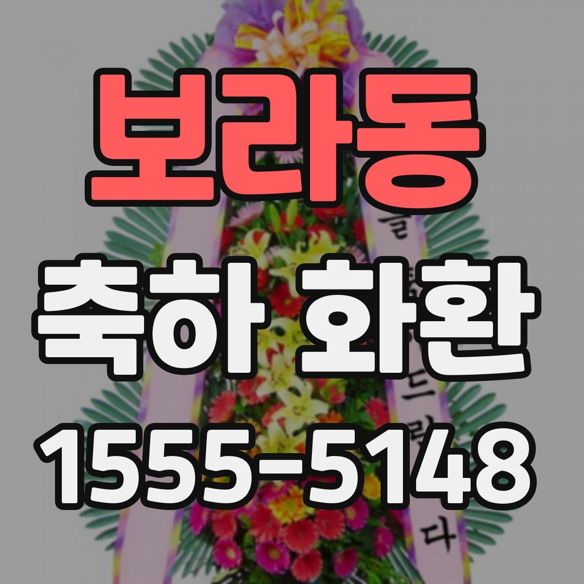 보라동 축하 화환