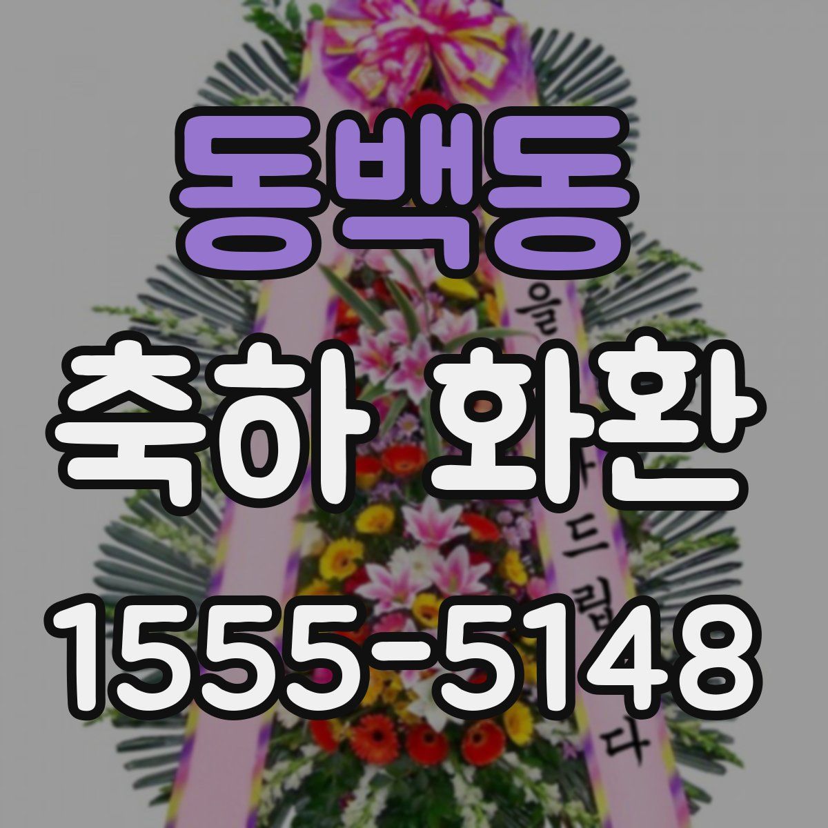 동백동 축하 화환