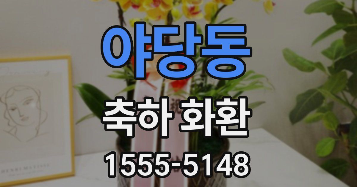 야당동 축하 화환