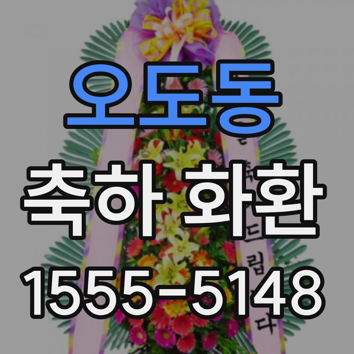 오도동 축하 화환