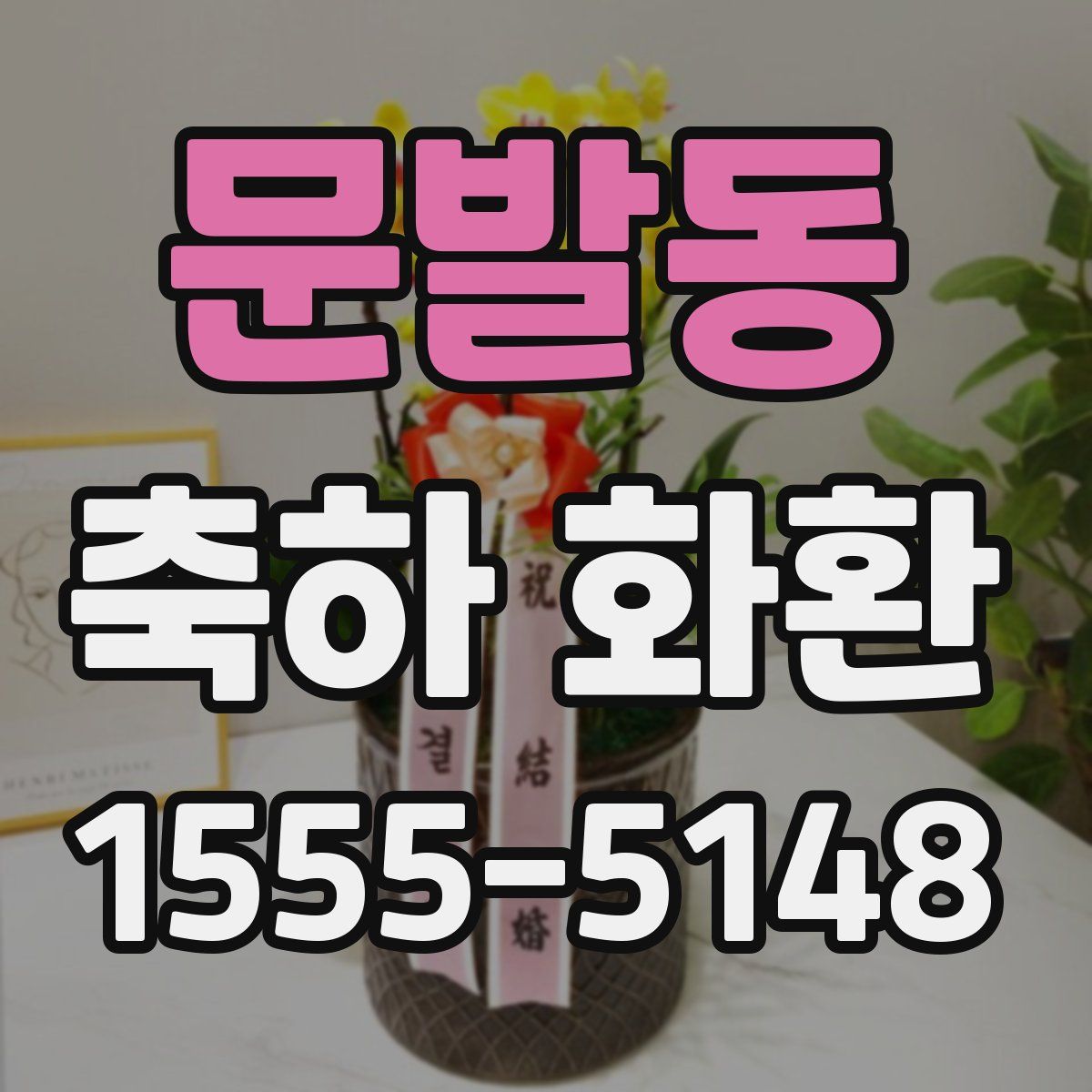 문발동 축하 화환