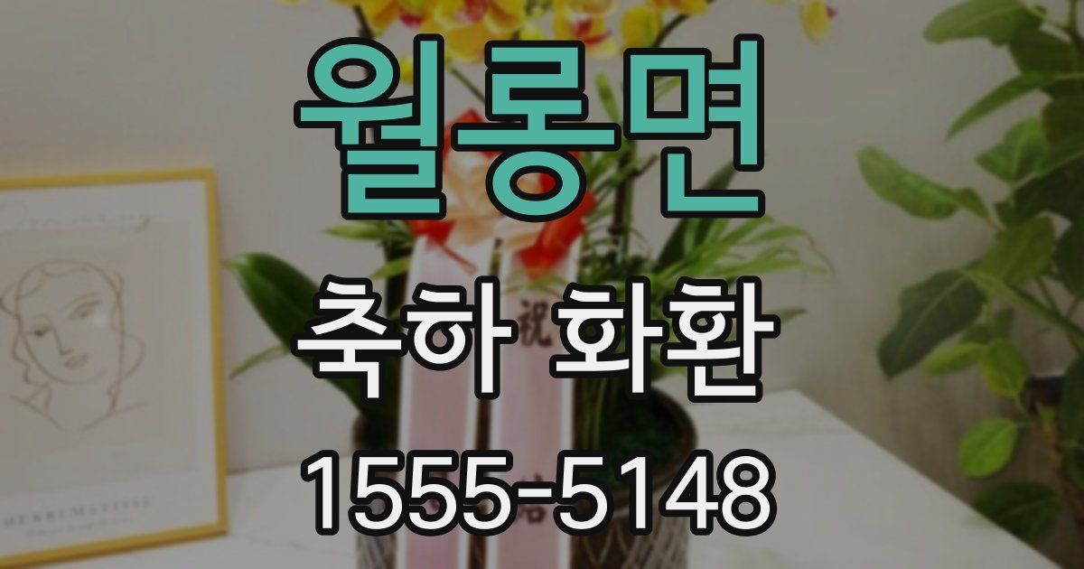 월롱면 축하 화환