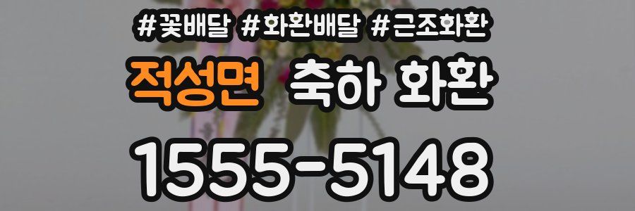 적성면 축하 화환