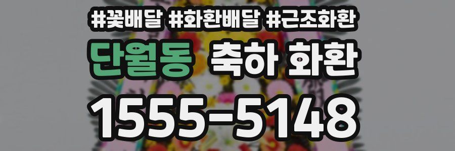단월동 축하 화환