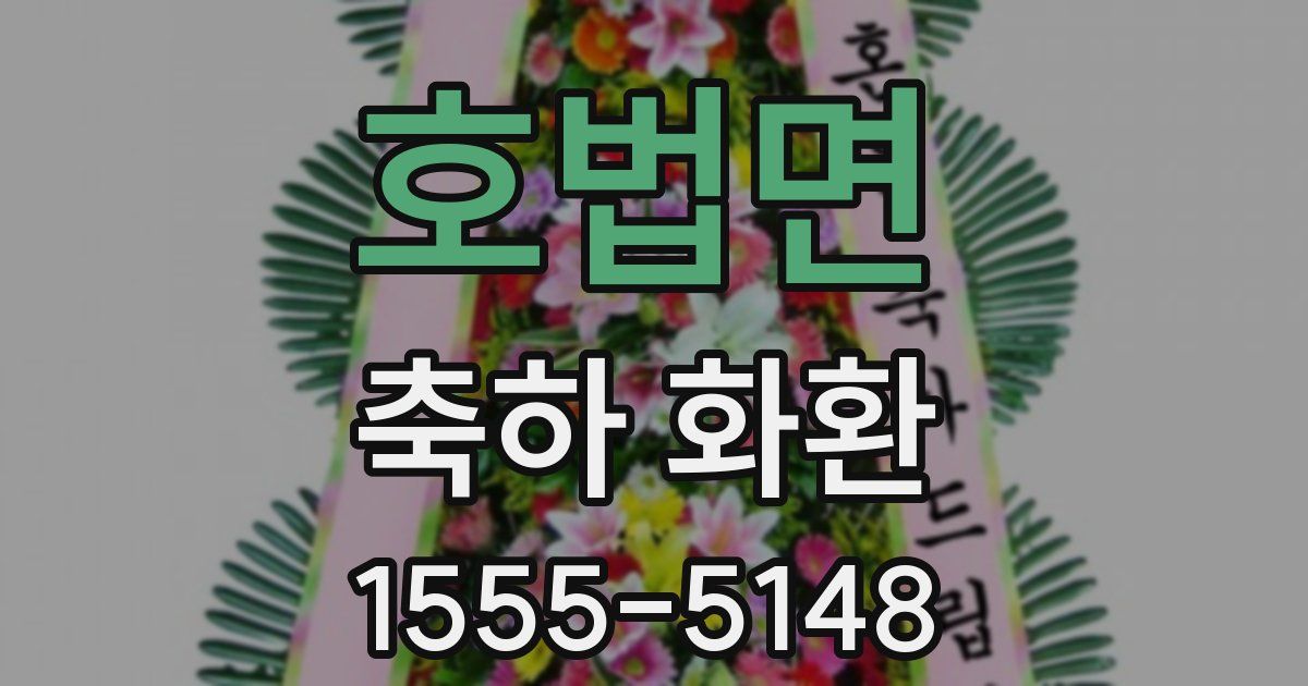 호법면 축하 화환