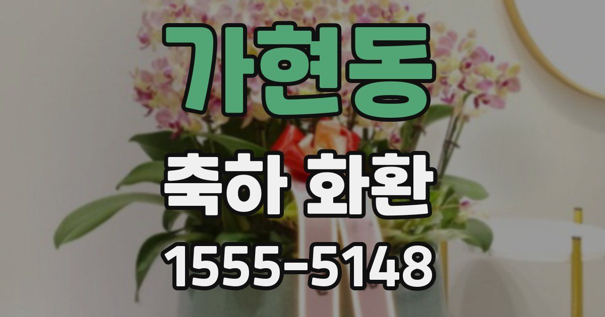 가현동 축하 화환