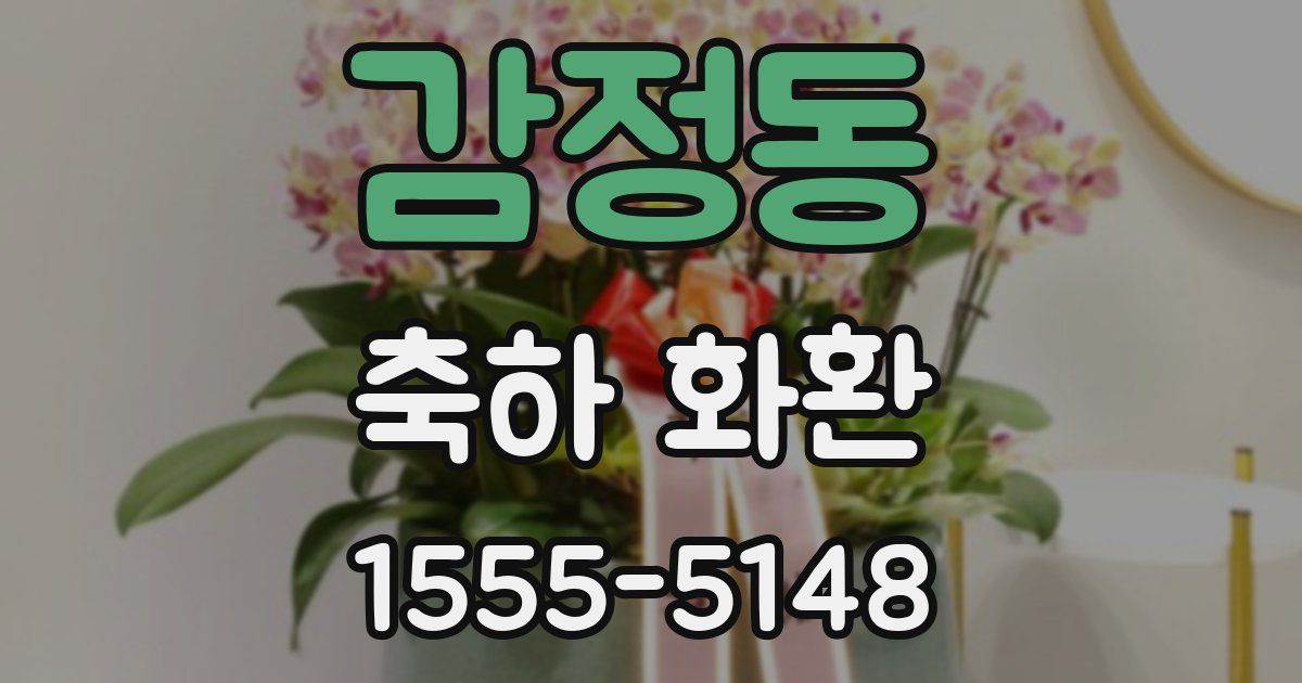 감정동 축하 화환