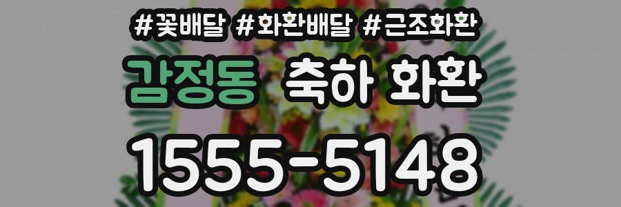 감정동 축하 화환
