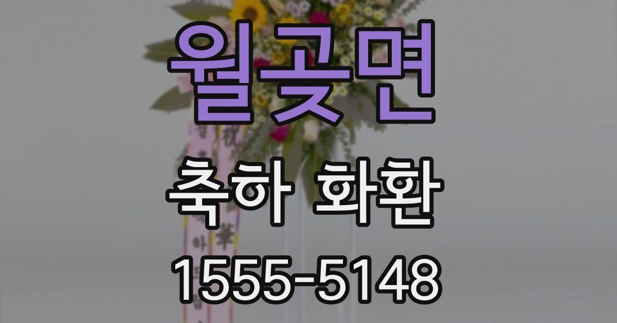 월곶면 축하 화환