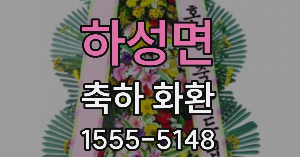 하성면 축하 화환