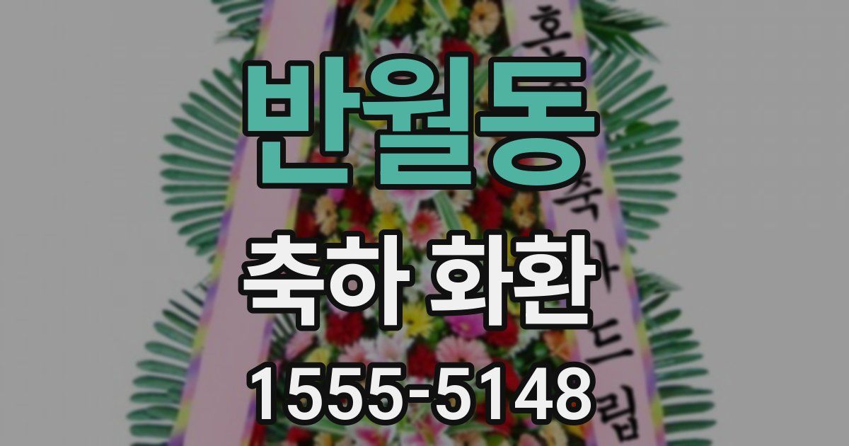 반월동 축하 화환