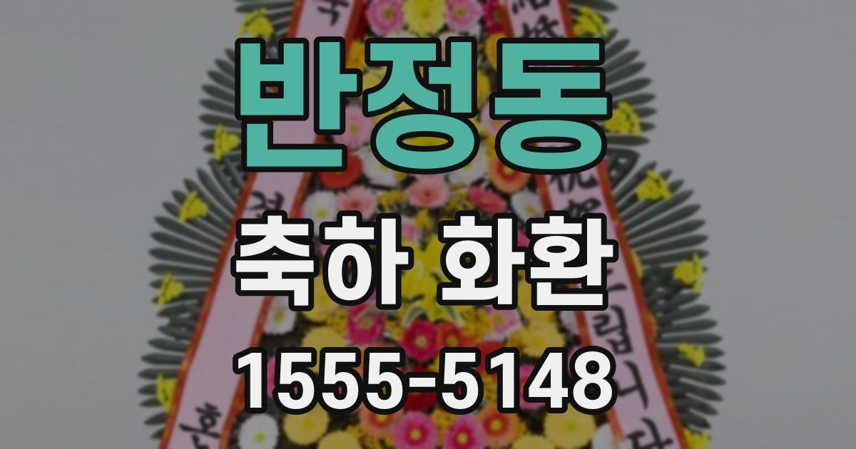반정동 축하 화환
