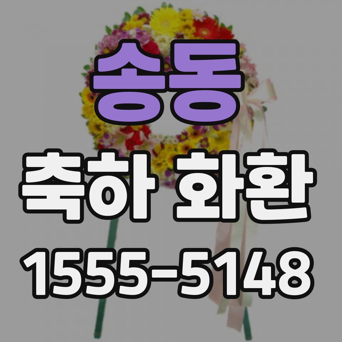 송동 축하 화환