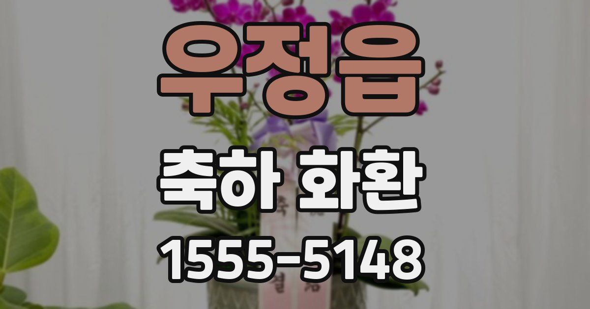 우정읍 축하 화환