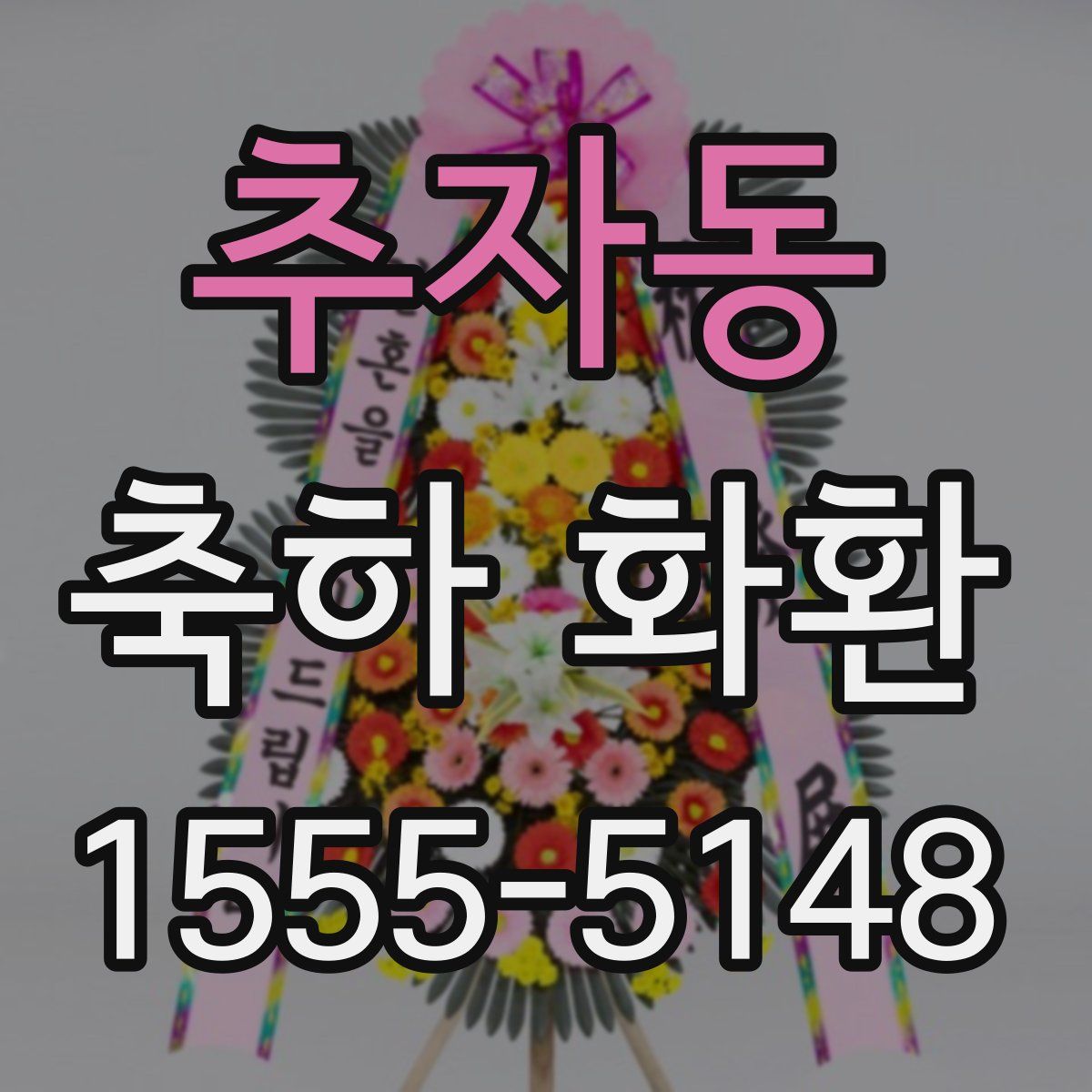 추자동 축하 화환