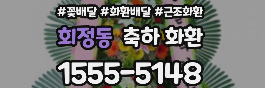회정동 축하 화환