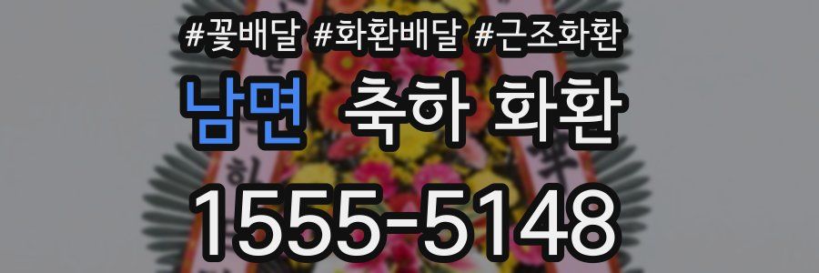 남면 축하 화환