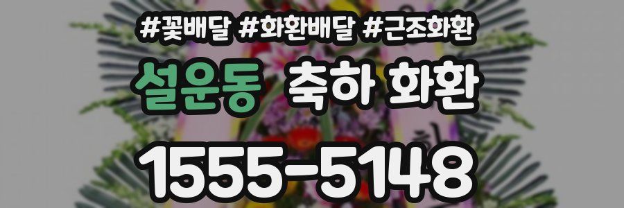 설운동 축하 화환