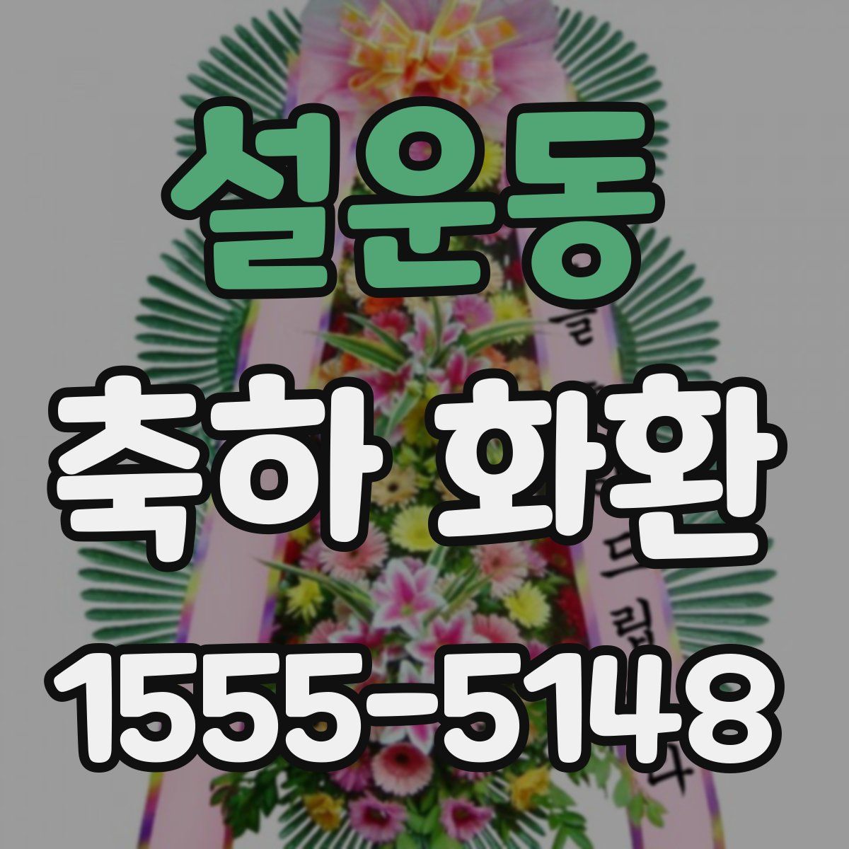 설운동 축하 화환