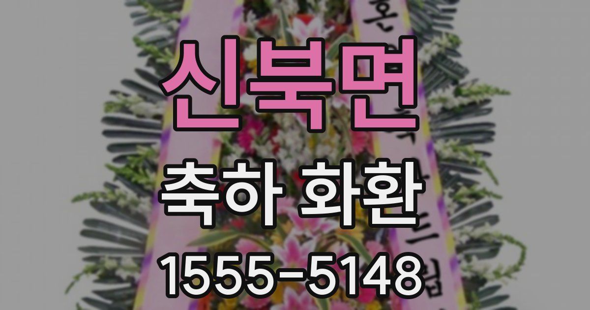 신북면 축하 화환