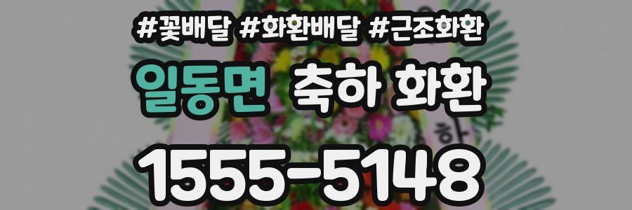 일동면 축하 화환