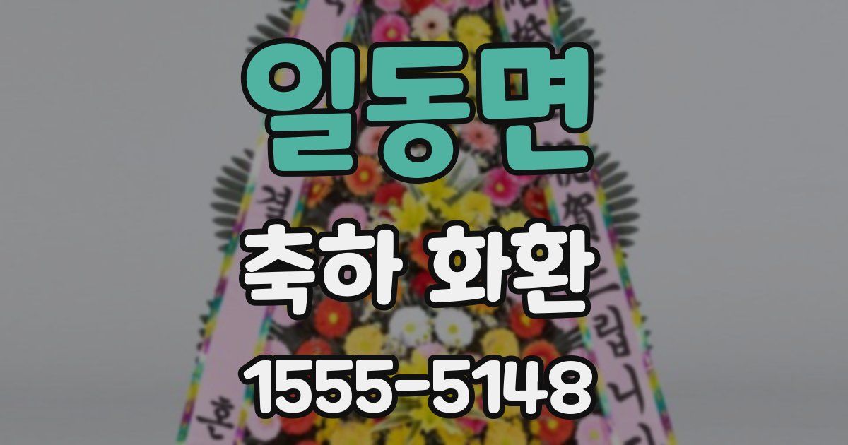 일동면 축하 화환