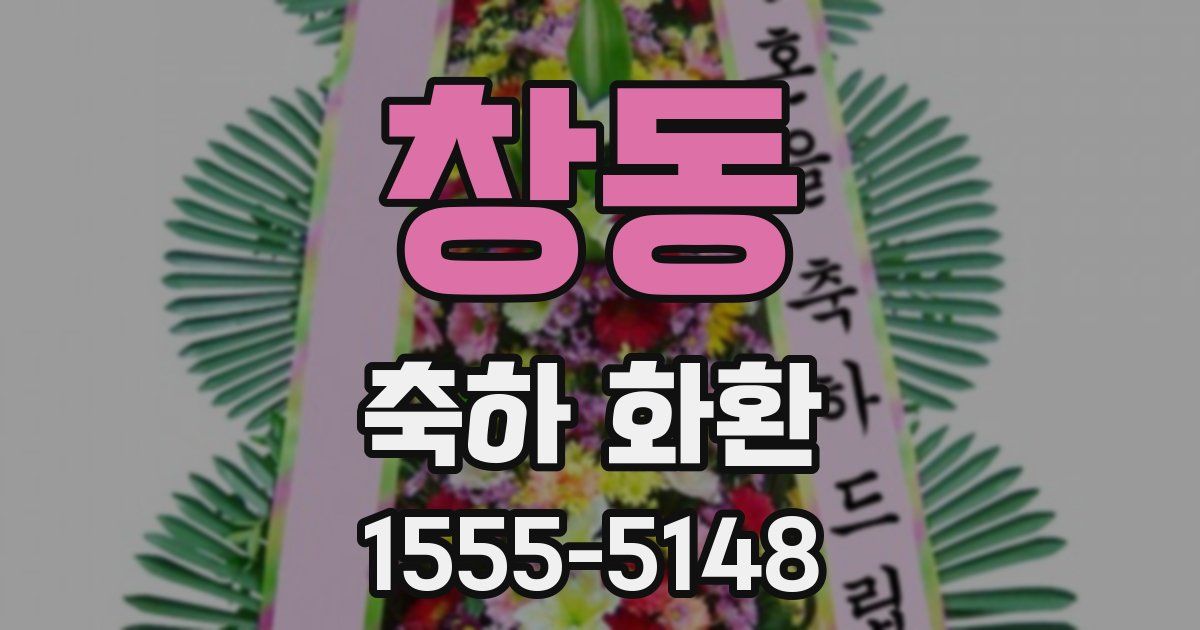 창동 축하 화환