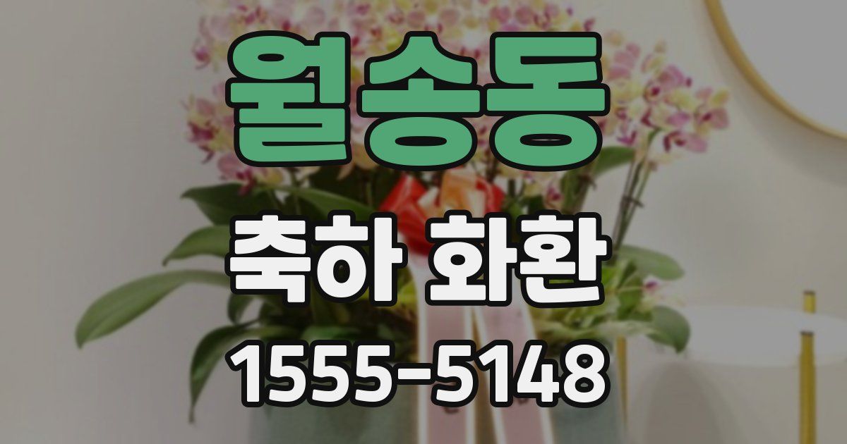 월송동 축하 화환