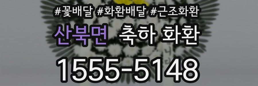 산북면 축하 화환