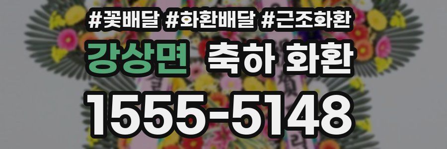 강상면 축하 화환