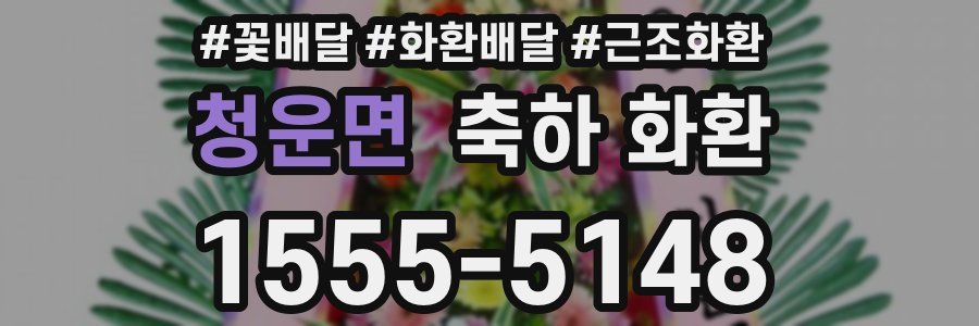 청운면 축하 화환