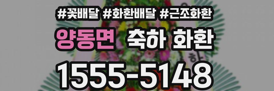 양동면 축하 화환