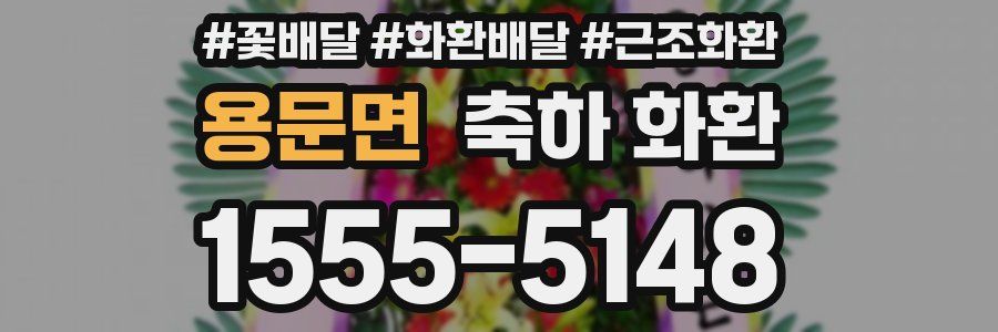 용문면 축하 화환