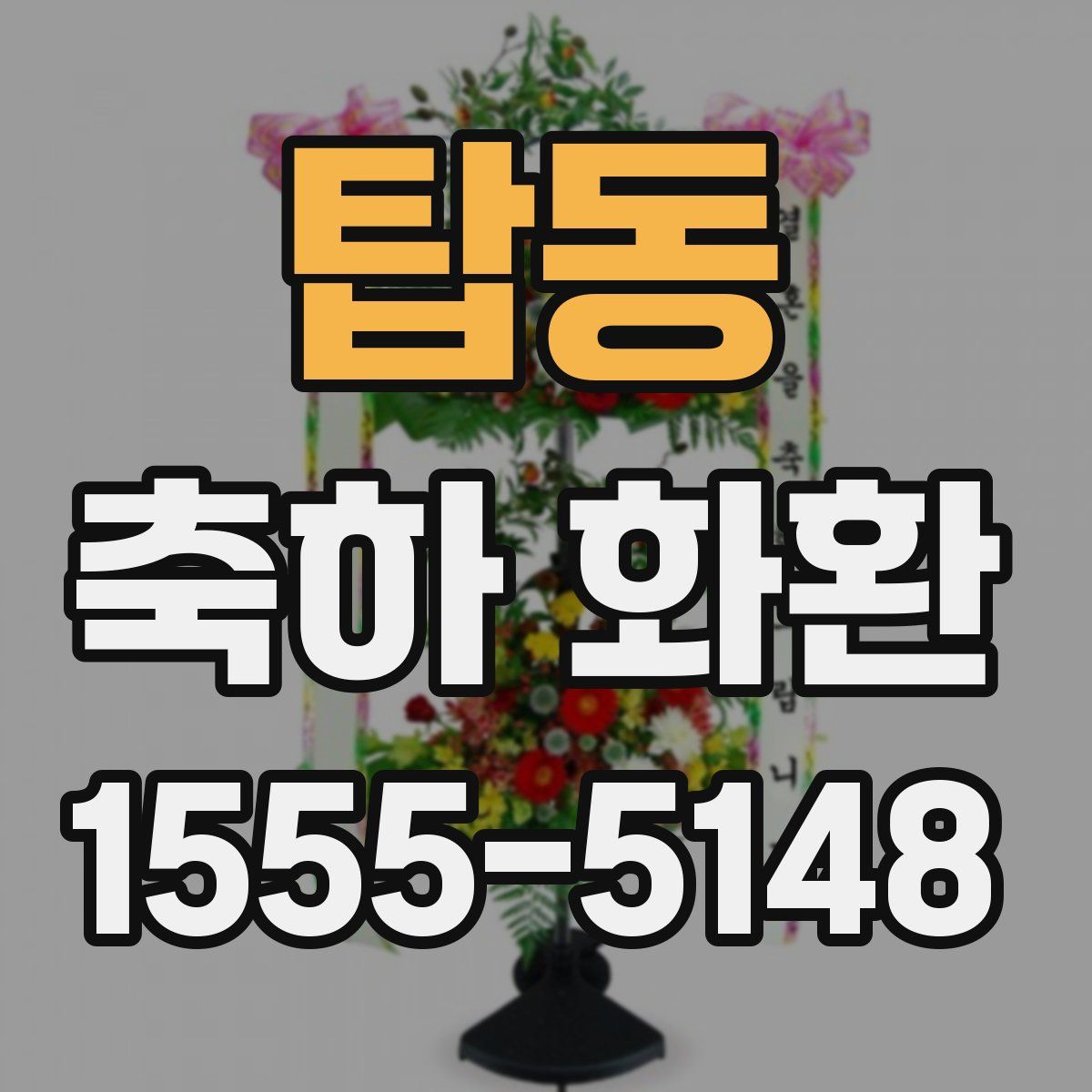 탑동 축하 화환