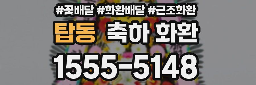 탑동 축하 화환