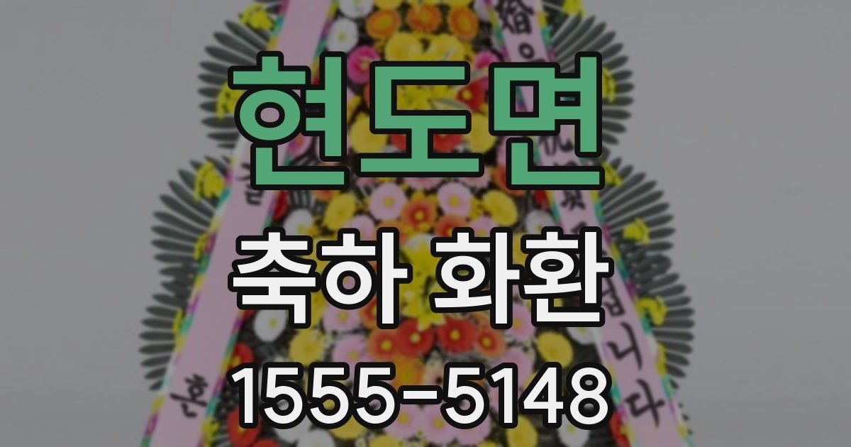 현도면 축하 화환