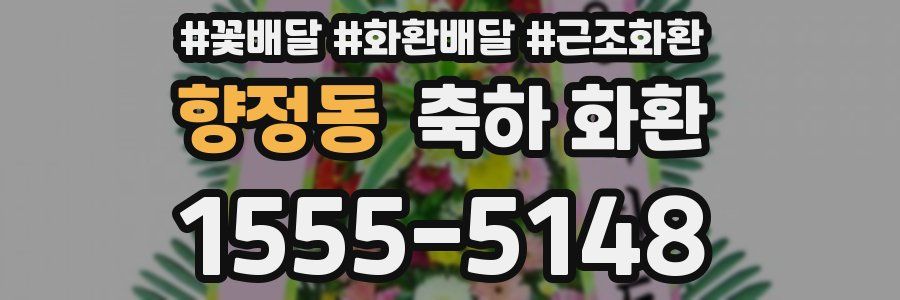 향정동 축하 화환