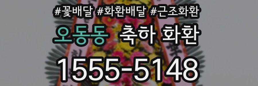 오동동 축하 화환