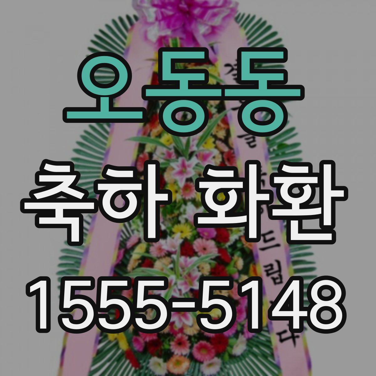 오동동 축하 화환