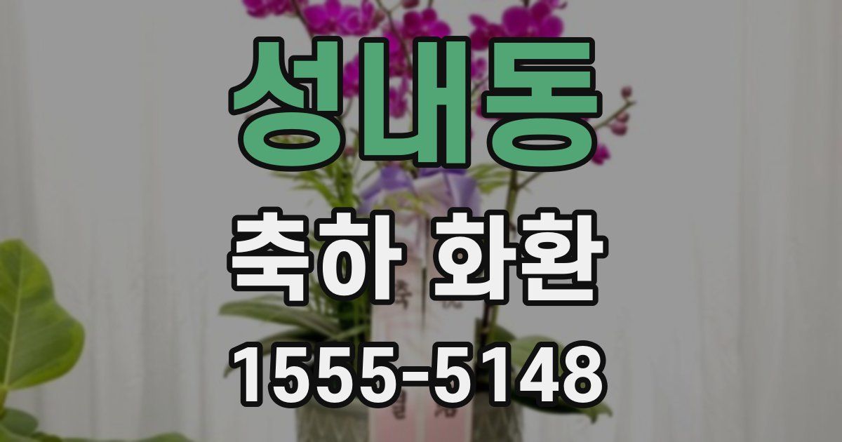 성내동 축하 화환