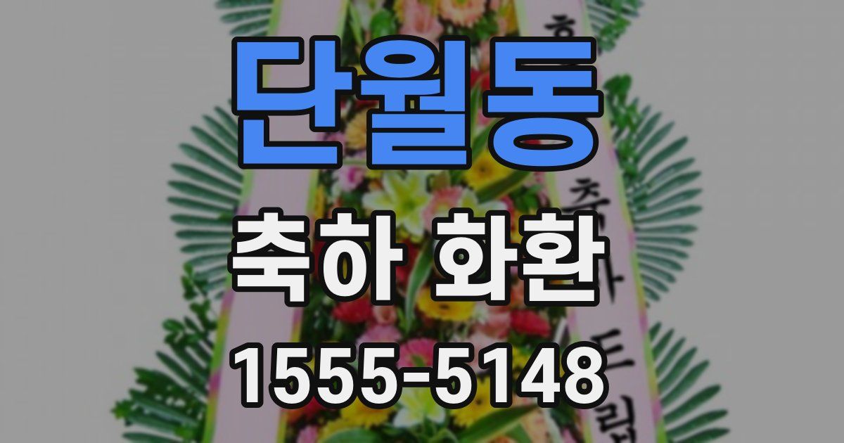 단월동 축하 화환